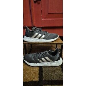Adidas Womens Size 9 Pure Motion Running Shoes Deep Gray Black Trim Please Read